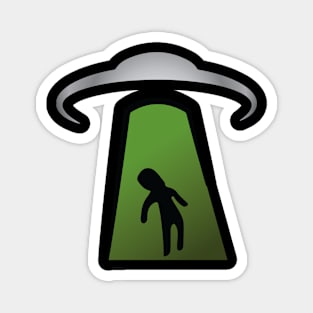 Alien Abduction Silhouette Magnet