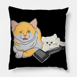 Annoyed Cat Clone Pillow