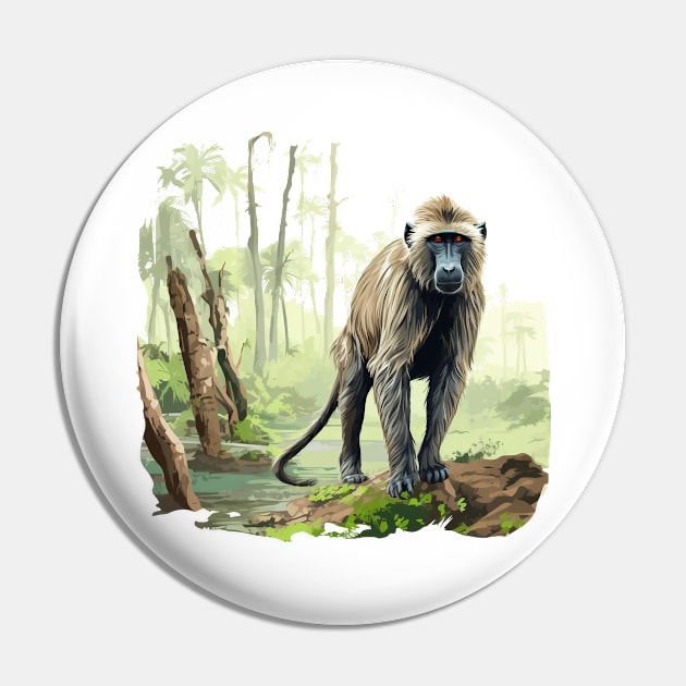 Baboon Pin by zooleisurelife