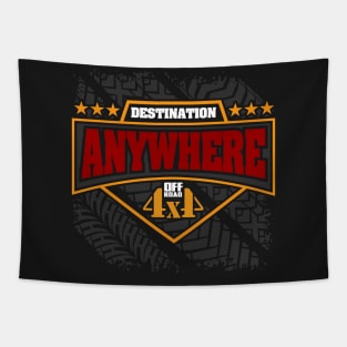 Off Road Shirt Destination Anywhere 4x4 Tapestry