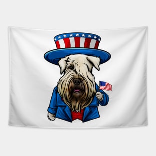 Fourth of July Wheaten Terrier Tapestry