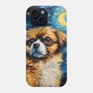 Tibetan Spaniel oil Painting Phone Case