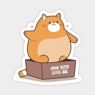 One Size Fits All - Fat Kitty Magnet