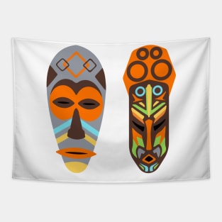 african masks Tapestry