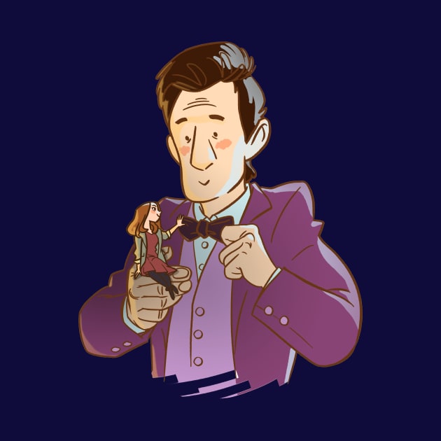 Eleventh Doctor and pocket companion by tumblebuggie