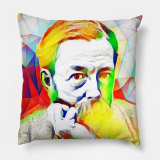 John Addington Symonds Colourful Portrait | John Addington Symonds Artwork 11 Pillow