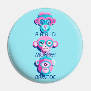 Rabid Monkey Brigade für anime Fans Pin