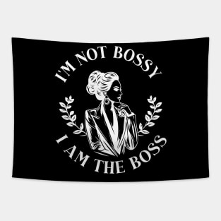 im not boss, I am the boss - girl power Tapestry