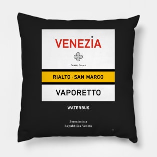 Venise Venezia Vaporetto Water Bus San Marco Rialto Pillow