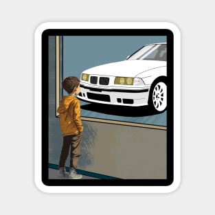 BMW M3 e36 Kids Dreams Magnet