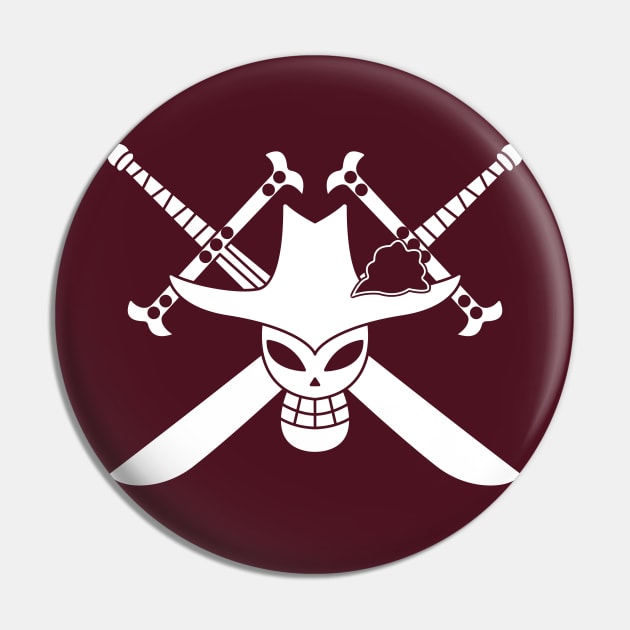 Mihawk Jolly Roger Pin by onepiecechibiproject