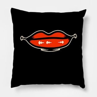 Red Lips Pillow