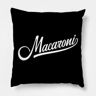 Macaroni, funny baseball style italian pasta Pillow