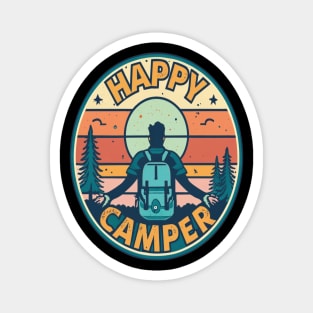 Happy Camper - Camping Lover Design Magnet