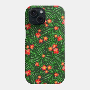 Watercolor Jungle Leaves Phone Case