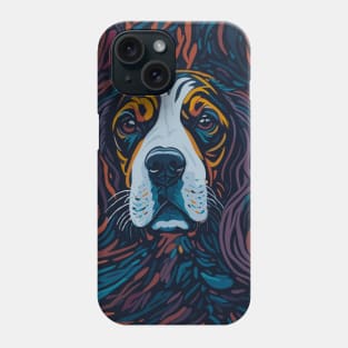 abstract expressionism beagle art Phone Case
