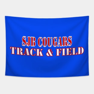 SJB Cougars Track & Field Tapestry