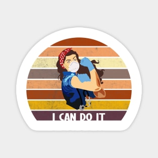 I can do it vintage retro for nurses and doctors Magnet