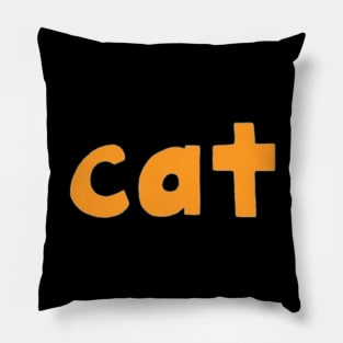 This is the word CAT Pillow