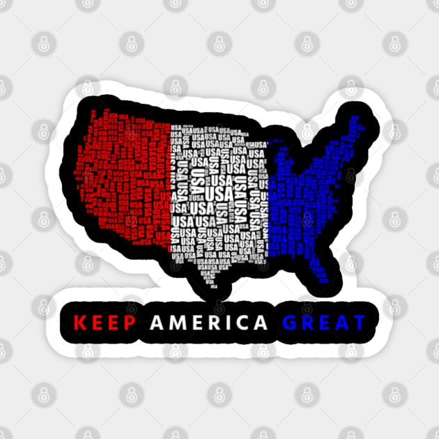 Keep America Great Trump Magnet by 9 Turtles Project