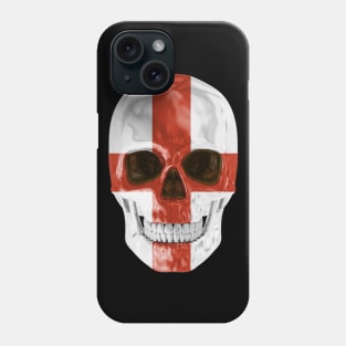 England Flag Skull - Gift for English With Roots From England Phone Case
