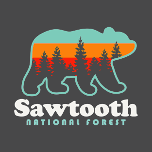 Sawtooth National Forest Camping Idaho Hiking T-Shirt