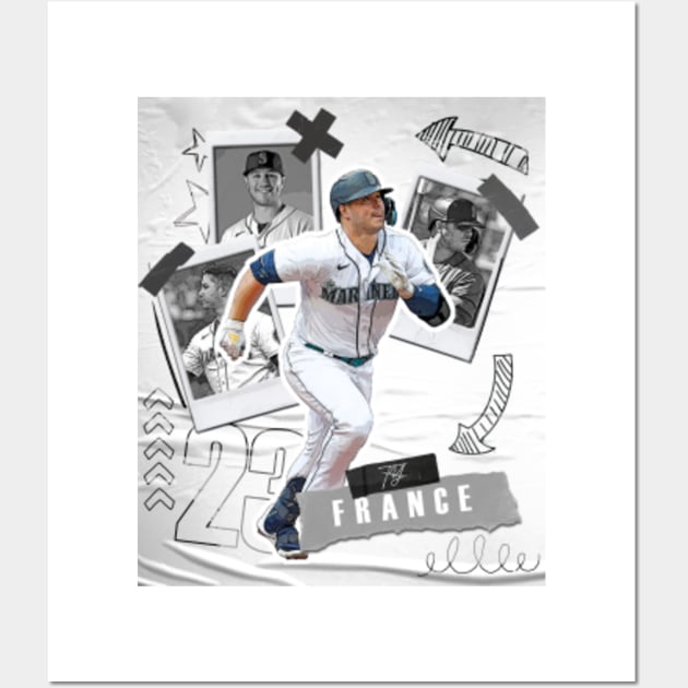 Ty France baseball Paper Poster Mariners 4 - Ty France - Posters and Art  Prints