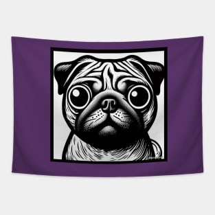 Pug Art Tapestry