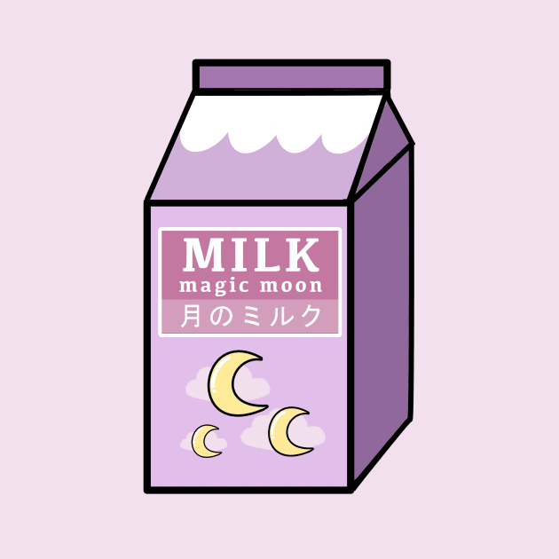 cute japanese magic moon milk box by lr_venus