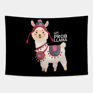 No Prob Llama Animals Tapestry