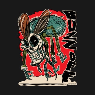 Buzz Off Nasty Skull Faced Fly T-Shirt