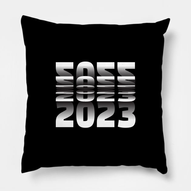 Passing into New Year 2023 Flip text effect Pillow by DwiRetnoArt99