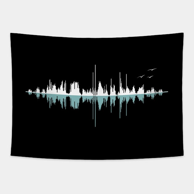 Music City (Black Version) Tapestry by expo