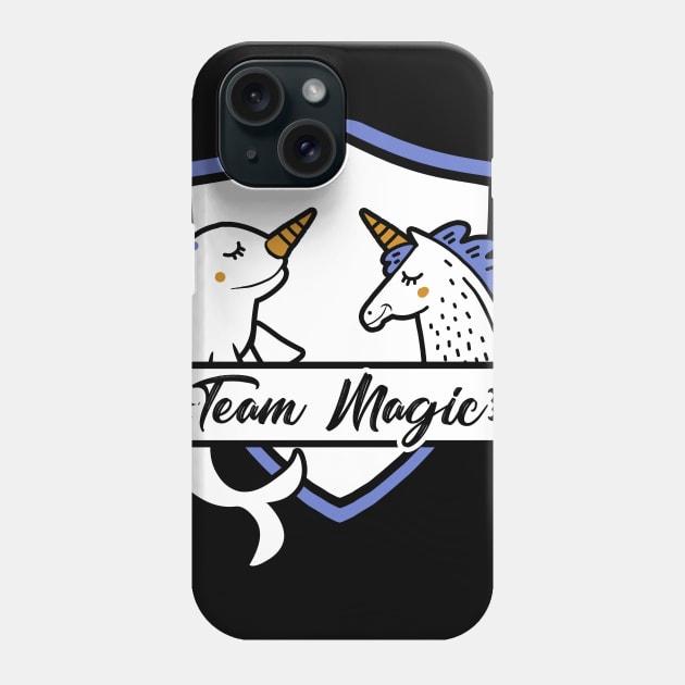 Team Magic - Narwhal and Unicorn Phone Case by obet619315