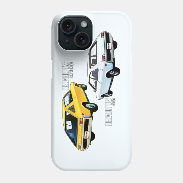 RENAULT 15 / 17 Phone Case by Throwback Motors