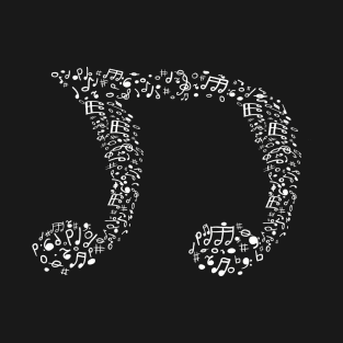 Music note shape T-Shirt