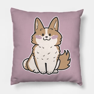 kawaii corgi Pillow