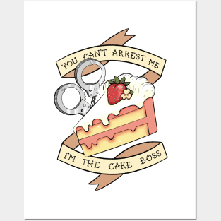 Four funny cakes: sweet dream, sweet team - Funny Cakes - Posters and Art  Prints