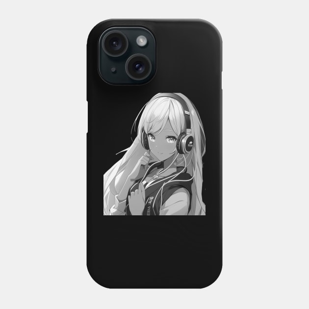 Anime Girl Listening to LoFi Kpop Music - PanfurWare LLC Phone Case by panfurwarellc