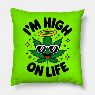 High Ganja Leaf Pillow