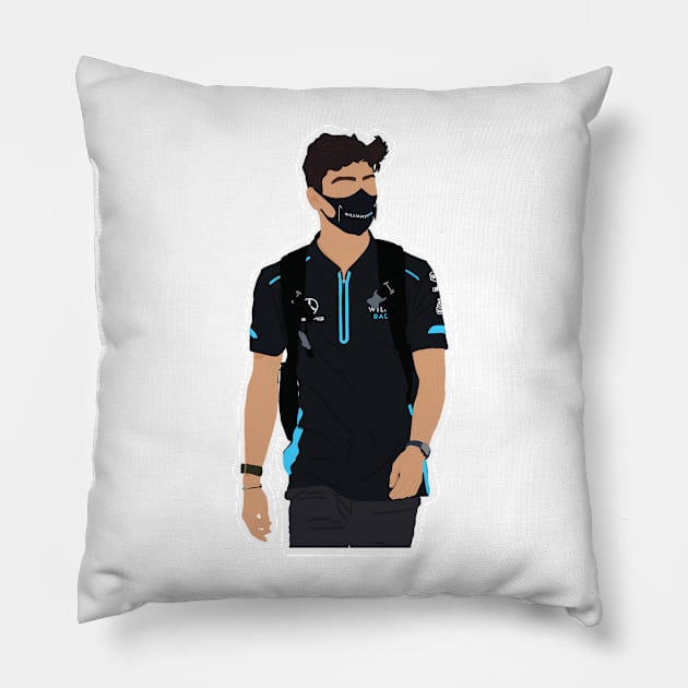 Jack Aitken for Williams Racing at the 2020 Sakhir Grand Prix Pillow by royaldutchness