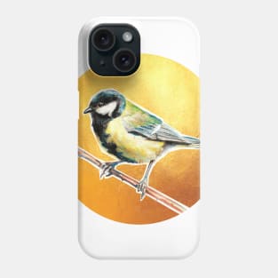 Golden titmouse Phone Case