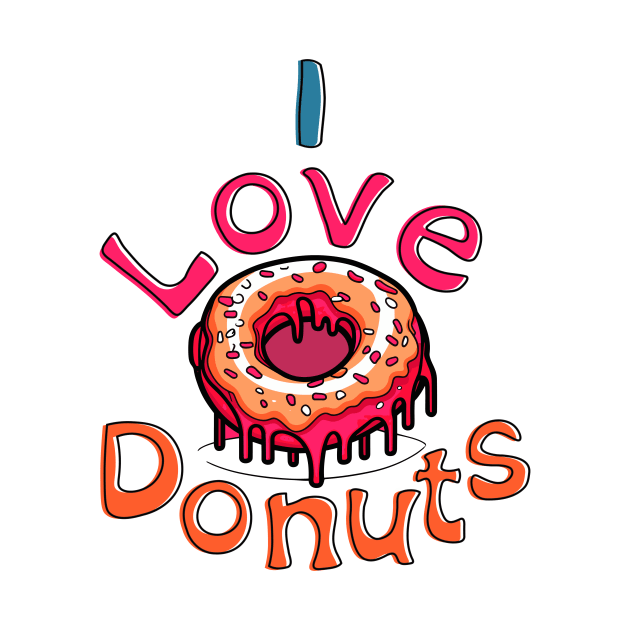 I love donuts for donut lovers by Ibra-design