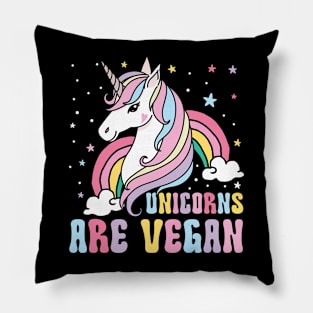 Unicorns are Vegan Pillow