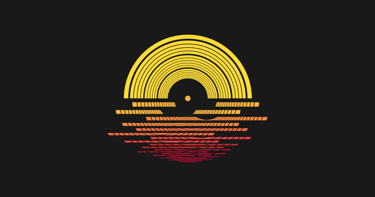 Vinyl Sunset DJ Vinyl Sunset Dj TShirt TeePublic