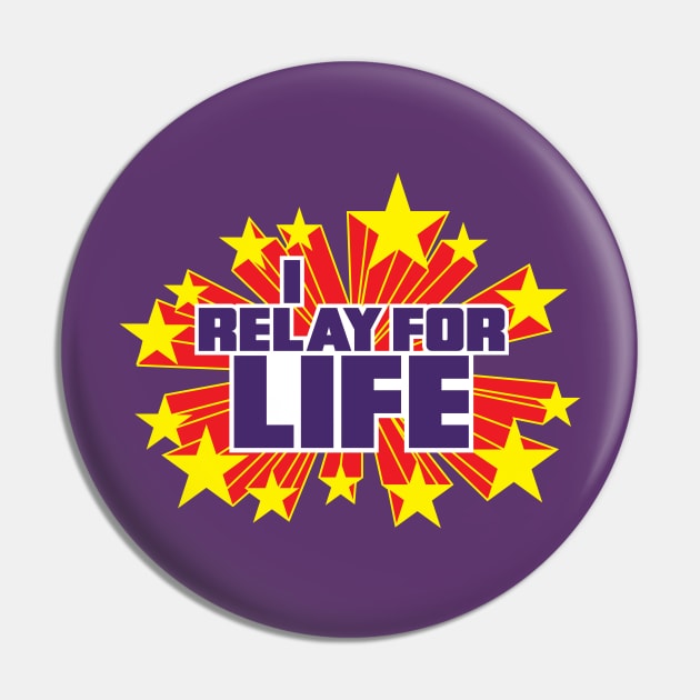 I Relay for Life in purple - Super Powers Collection Pin by frankpepito