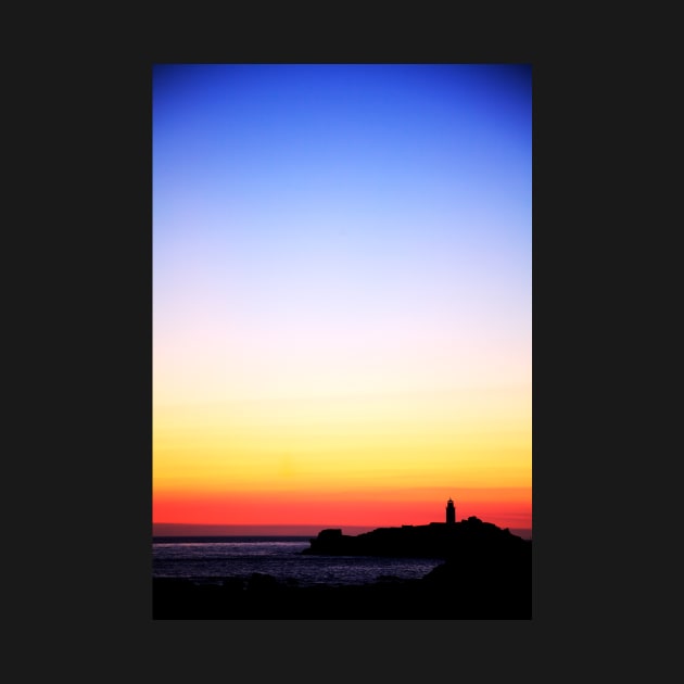 Godrevy Lighthouse, Cornwall, Cornish Sunset by tommysphotos