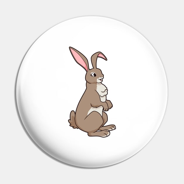 Kawaii bunny Pin by Modern Medieval Design