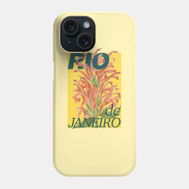Rio de Janeiro Brazil Retro Phone Case by Pico Originals