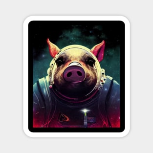 Cut Pig In Astronaut Costume Magnet